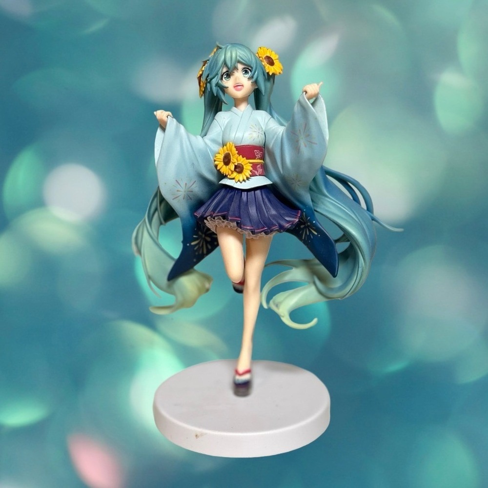 Taito Hatsune Miku SPM Figure Summer Festival Yukata Blue Sunflower Anime
